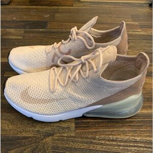 Nike Air Max 270 Flyknit Desert Dust Women's Running Shoes Size 9-US